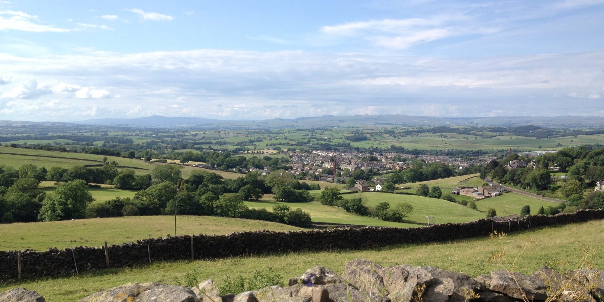 View across Barnoldswick to the Yorkshire Dales National Park View across Barnoldswick to the Yorkshire Dales National Park